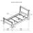 McKee White Twin Sleigh Panel Bed