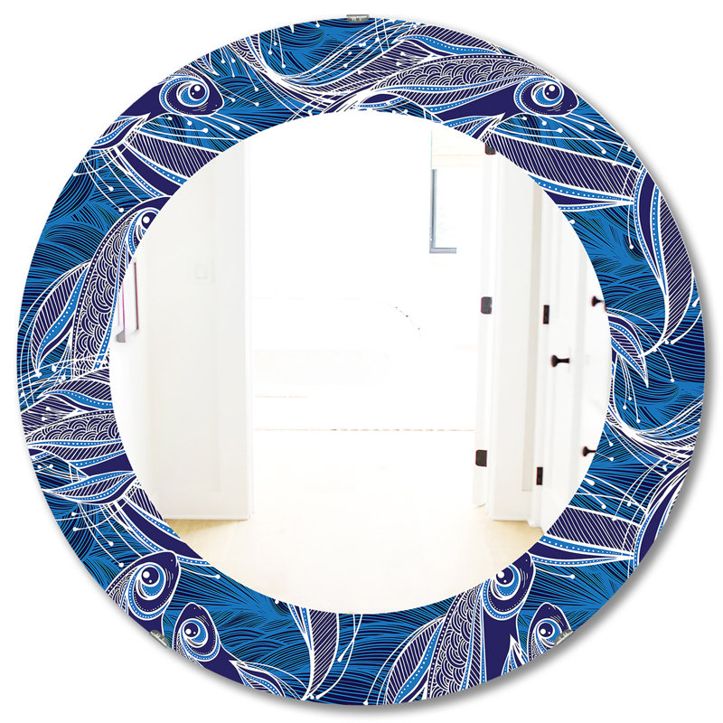Miroir mural Fantastic Fishes, H 31,5 po x l po