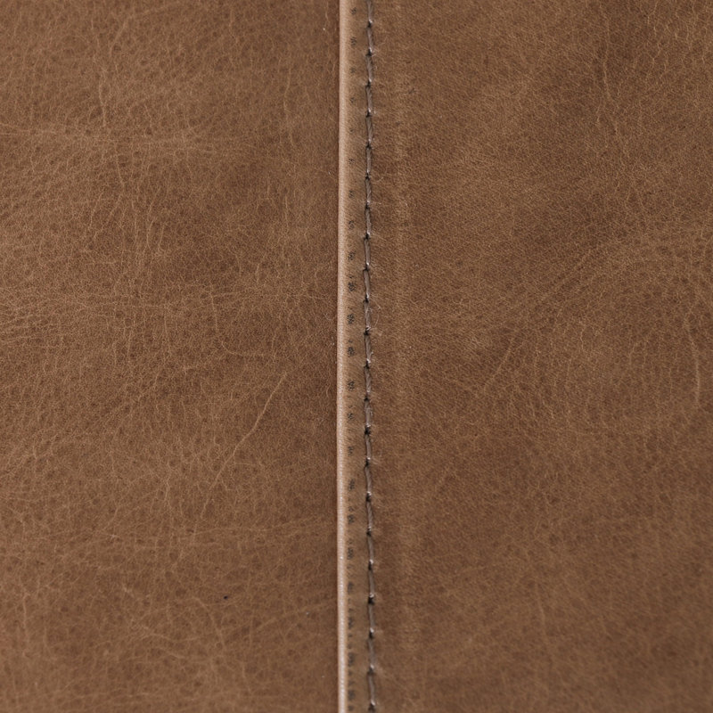 Beaumont Leather Dining Bench, Dakota Warm Taupe