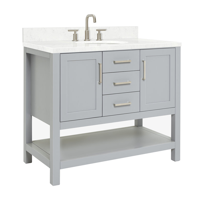 Bayhill Single Vanity, Gray, 42"