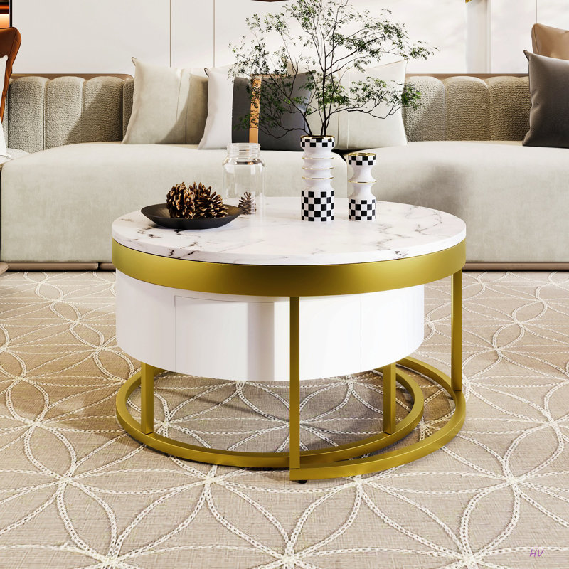 Table basse gigogne moderne avec tiroirs Modern