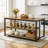 63" Industrial Kitchen Island With Storage Shelves For Kitchen Dining Room