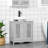 23.5'' W x 23.5'' H x 11.75'' D Free-Standing Bathroom Cabinet,Pedestal Under Sink Bathroom Cupboard with  Adjustable Shelves-370337682