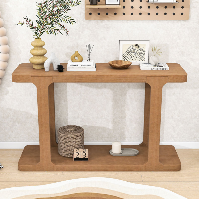 Console contemporaine en bois avec dispositif anti-basculement