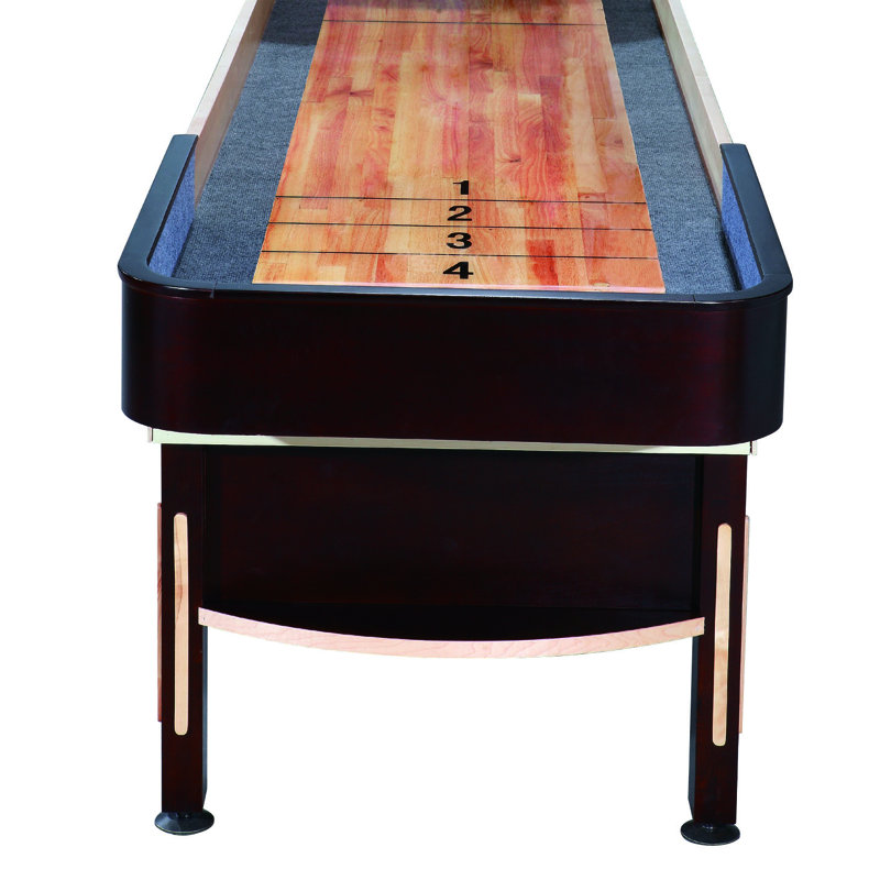 Espresso Finish 12' Wooden Shuffleboard Table