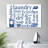 " Laundry Related Words " by HomeyNotes Studio-538110012