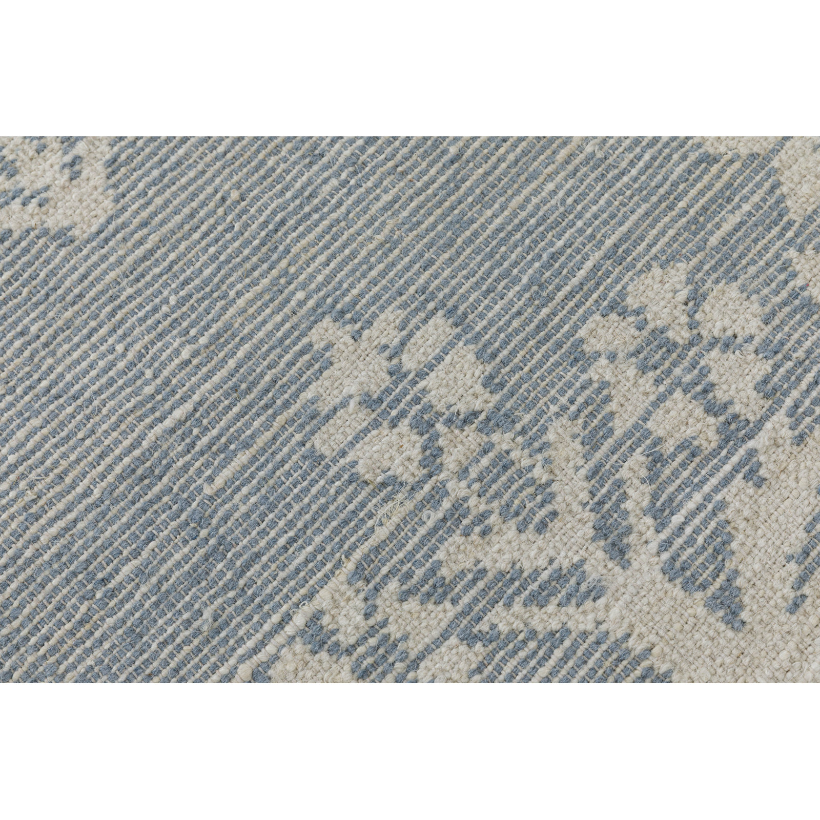 Heidi Botanical Flatweave Jute Rug, Blue, 8'9x11'9