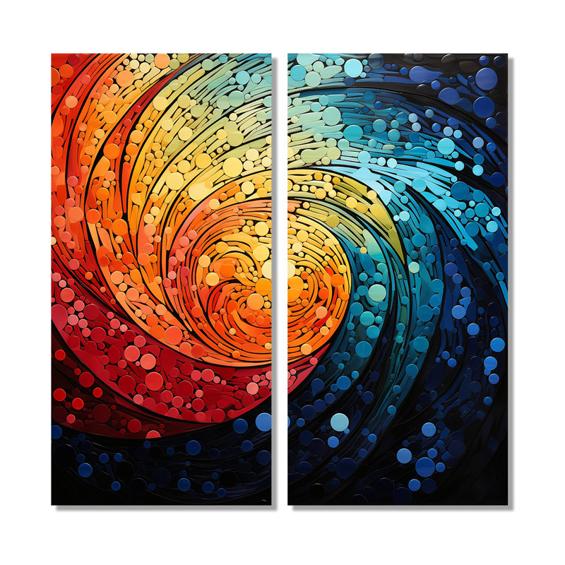 Art rigide, art mural contrastant Cadence II, 32" H x 32" W, Wrapped Canvas, Does Not Apply
