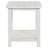 Castleton Distressed White Wood End Table With Shelf(Only Including Coffee Table)