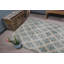Tapis turc rétro à motif floral idéal pour le salon et pour ajouter une touche bohémienne