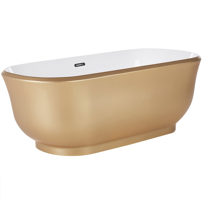 Bolduc 1700mm x 770mm Soaking Acrylic Bathtub, Gold