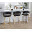 Tabouret de comptoir à hauteur fixe Jie - ensemble de 2-101319052