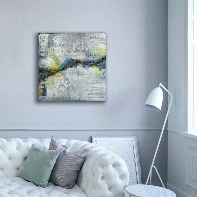  Art mural en toile «Inb entr» par Laura Gibson, 37 po x 37 po, H 37 po x l 37 po
