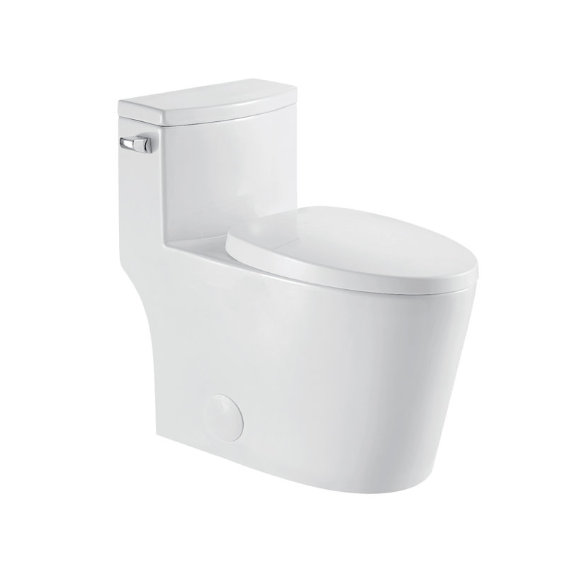 Toilette allongée une pièce à chasse latérale Braila avec chaise ADA Braila