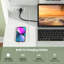 Bureau d'ordinateur avec huche 2 prises de courant USB et ports de charge Type-c 3 tablettes blanc