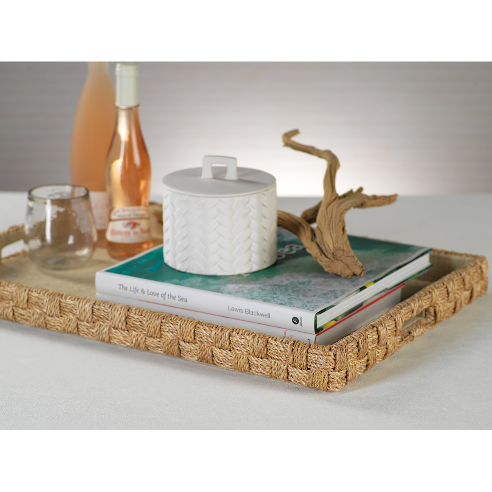 Hamburg Decorative Tray, 1.75" H x 24" W x 16" D