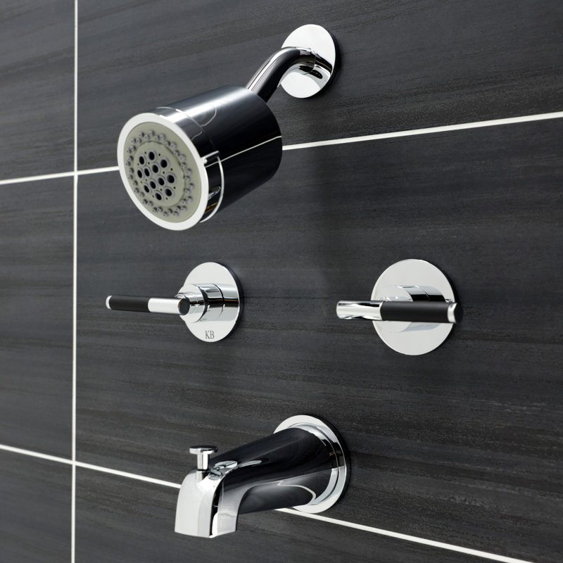 Robinet de baignoire et douche Kaiser, Chrome poli