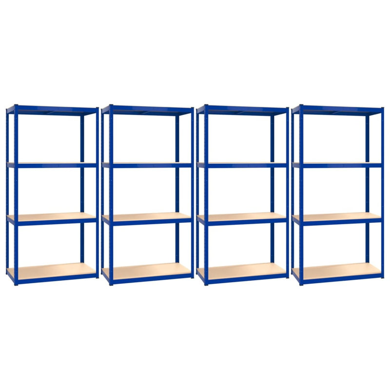 Positano Steel Shelving Unit, 80 x 40 x 160 cm, Blue