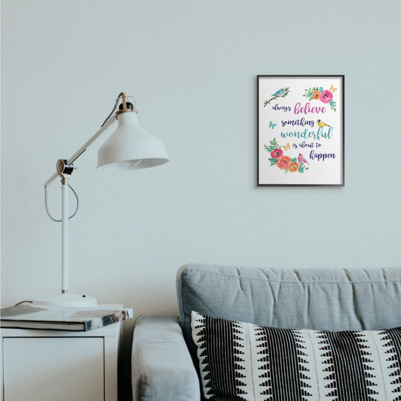 Reproduction d’art graphique « something wonderful to arrive » par Lisa Lane, H 14 po x l 11 po x P 1,5 po