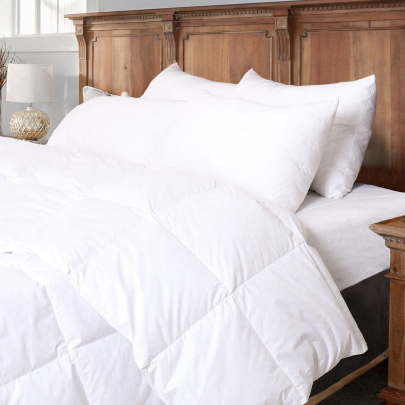 Édredon en duvet d'oie blanche 650, Lit simple