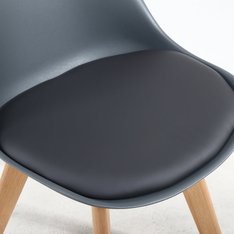 Chaise d'appoint rembourrée Pascal, Gris