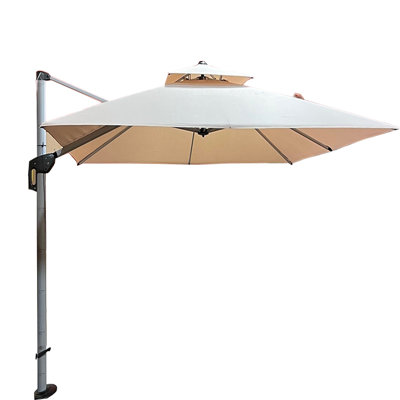 Auvent de remplacement compatible avec le parasol carré à feuilles mauves ZYLRS10 - Riplock 500