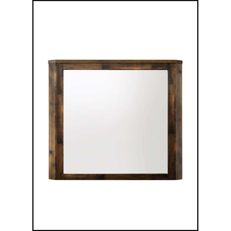 Walnut Finish Mirror