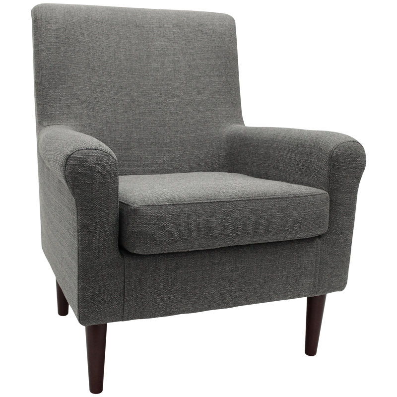 Ronald Upholstered Armchair, Gray