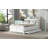 Full Size Platform Bed With Storage Headboard, Usb, Twin Size Trundle And 3 Drawers-1912920593