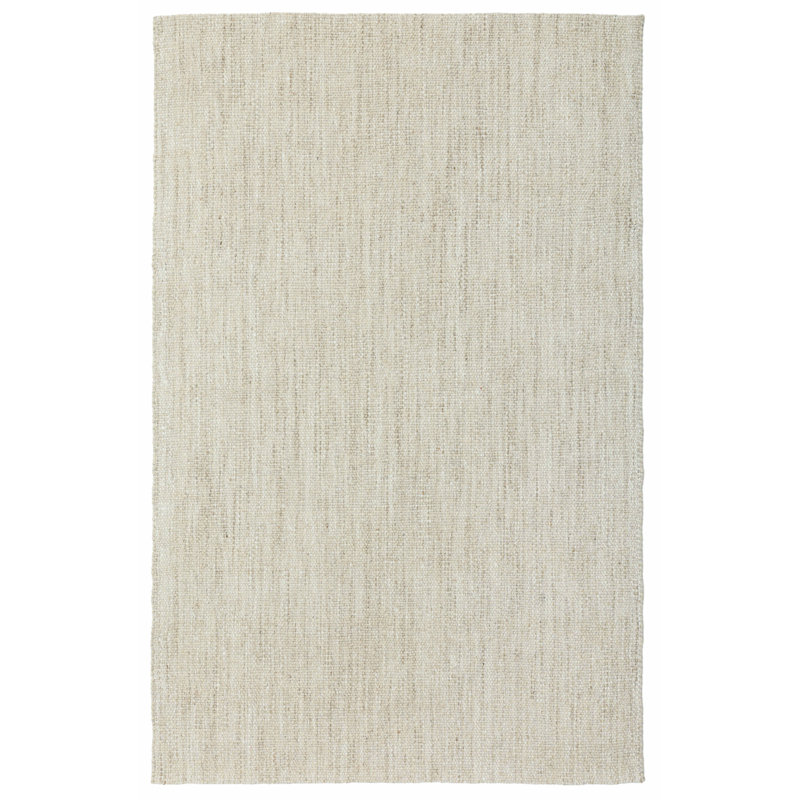 Mattia Haddie Handwoven Wool Neutral Area Rug, Rectangle 8'9" x 11'9", Beige