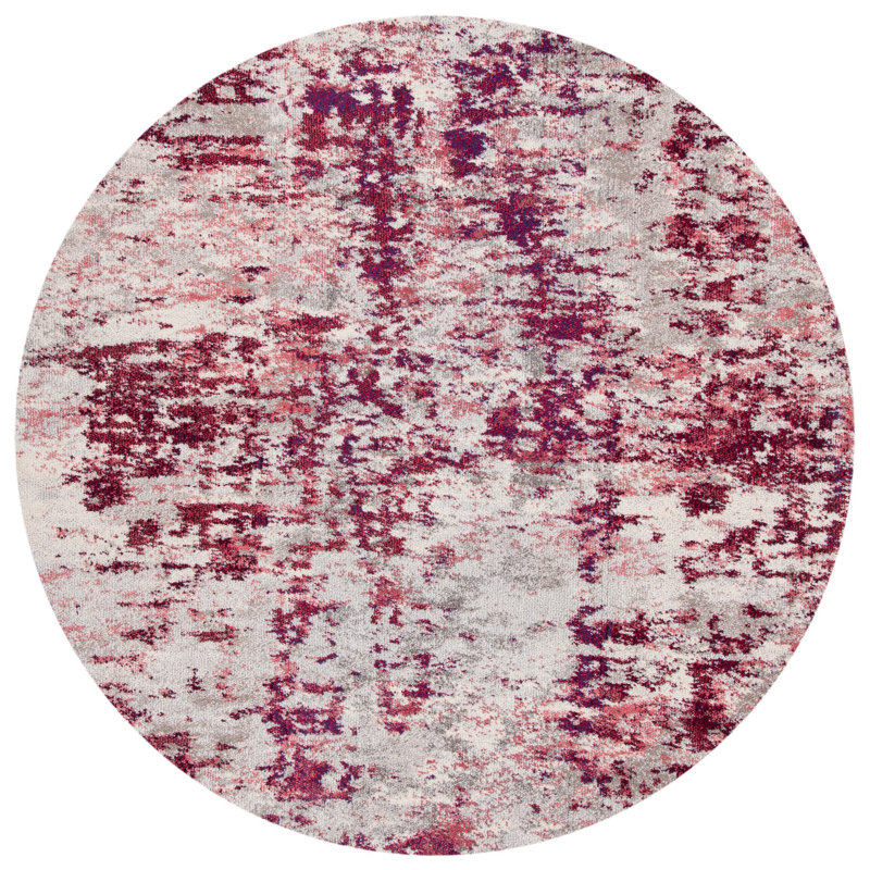 Madison Performance Abstract Rug, Round 6'7"