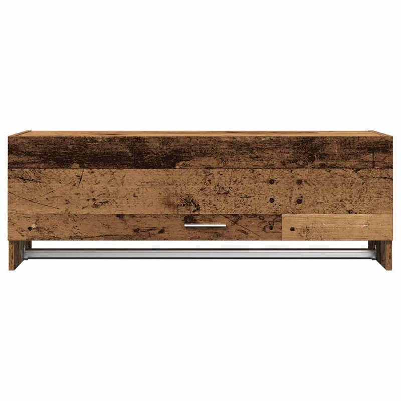 Armoire de rangement pour vêtements vidaXL, H 13,8 po x l 39,4 po x P 12,8 po, Chêne fumé