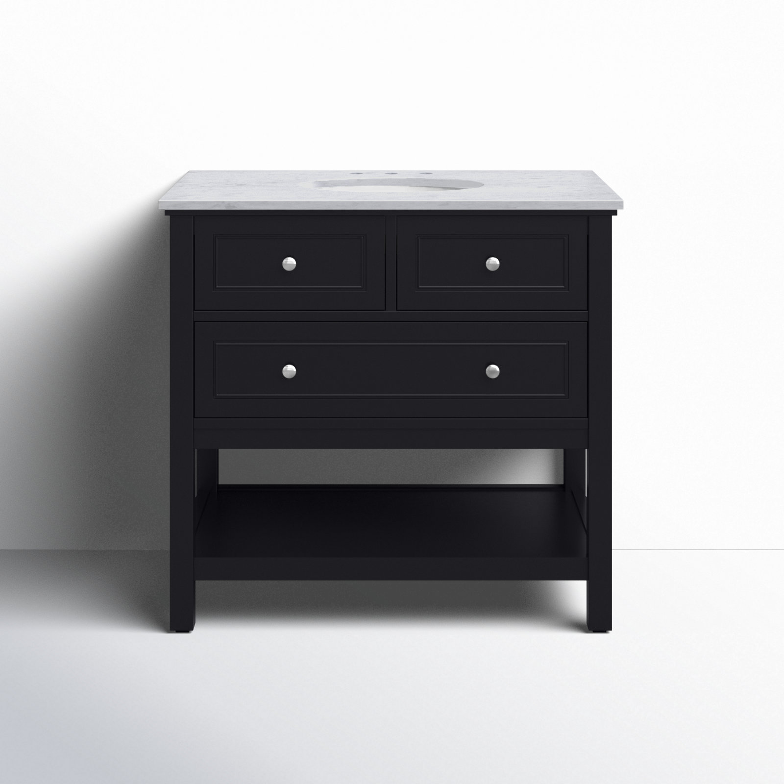Bonsai 36" Single Sink Bathroom Vanity , Black