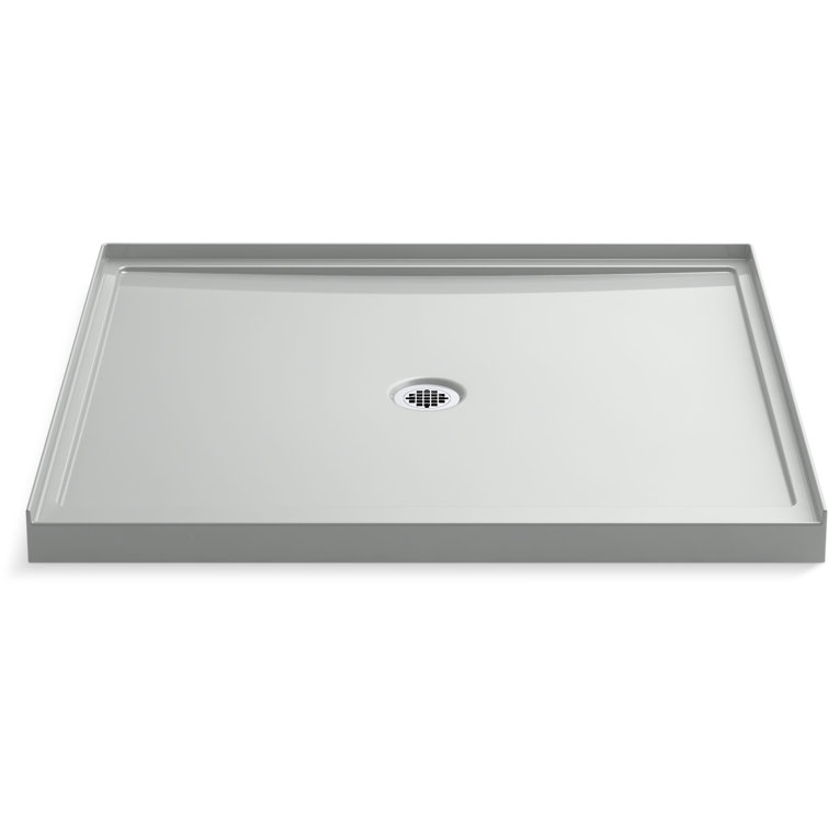 Rely48-In X 42-In Single-Threshold Shower Base With Center Drain