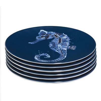 Ensemble de 6 assiettes à salade 9 po Sea Life