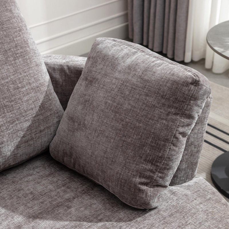 Fulce 40,2 po, Tissu chenille gris