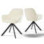 48.5cm H Swivel Upholstered Dining Chair with Ergonomic Back-937189221