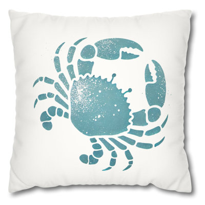 Nautical Beach Theme Throw Pillow for Beach House, Living Room, and Patio