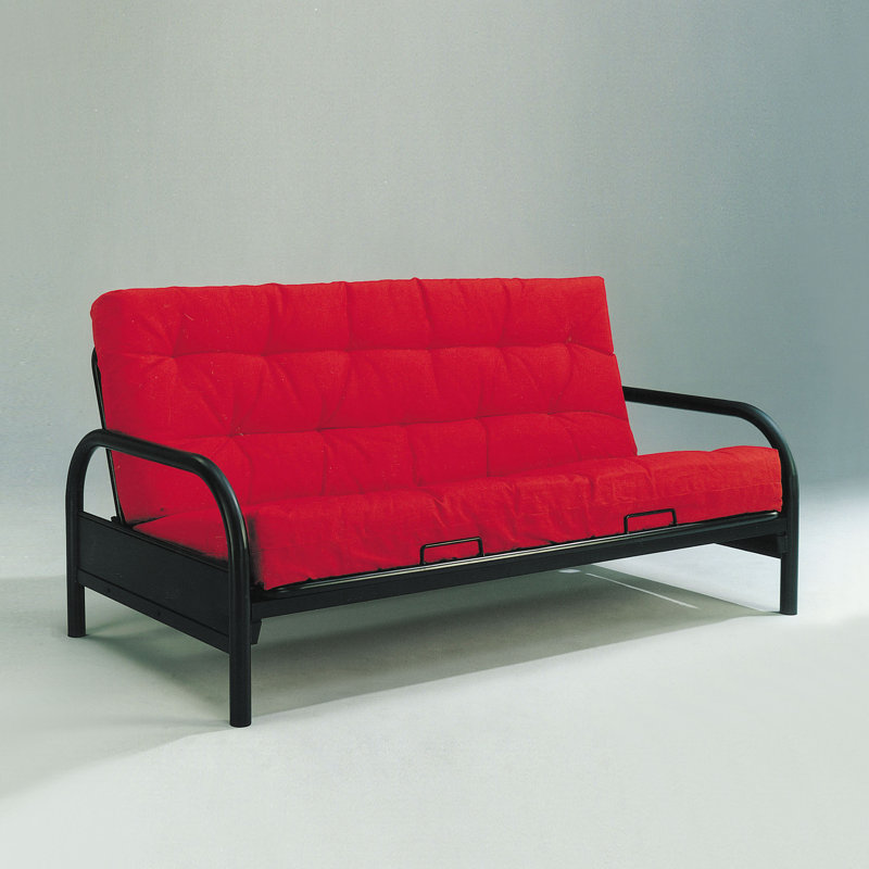 Structure de futon Bonilla, Noir, H 32,5 po x l 77,5 po x P 53,5 po