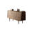 Simple Black Walnut Entrance Cabinet Solid Wood Accent Chest