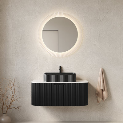 Meuble-lavabo de salle de bain 36 po avec tiroir Dina