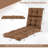 Set of 4 73'' Lounge Chaise Cushion Padded Recliner Cushion Brown-846649220-846649211