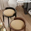 Chaise d'appoint 16,93 "noire (ensemble de 2)