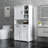 Laundry Cabinet With Doors And Shelf, Tilt-Out Laundry Hamper, Multiple Storage Space, Freestanding Style, Open Shelve, Adjustable Shelf-315825302
