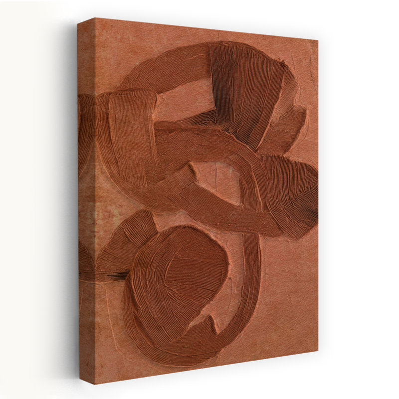 Art contemporain, art rétro ludique organique, H 24 po x l 16 po