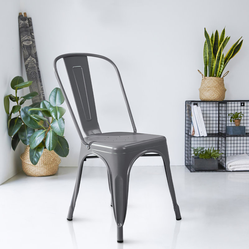 Chaise d'appoint Borowski, Gris