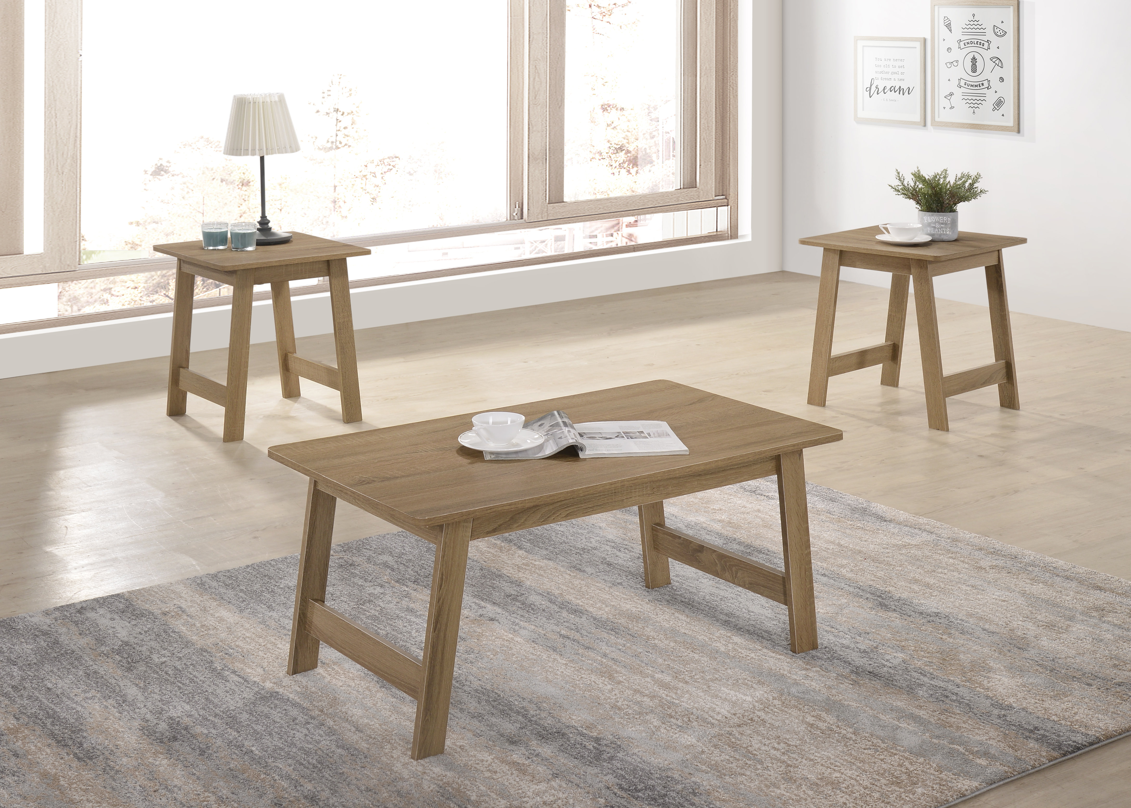 Mainstays logan coffee on sale table rustic oak