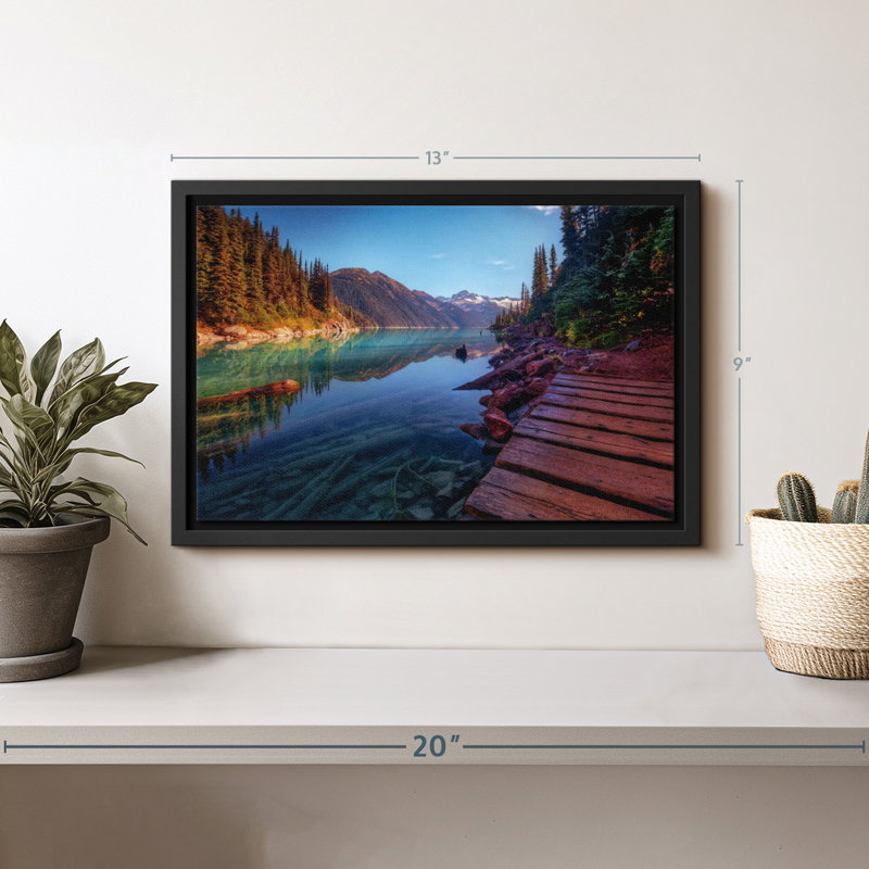 Impression sur toile Mountain Lake, H 9 po x l 13 po