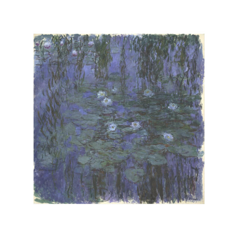 «Blue Water Lilies» par Claude Monet - Estampe numérique, H 22 po x l 28 po