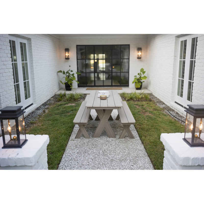 Willow Outdoor Rectangle Dining Table, Aruba Blue, Aruba Blue